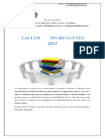 Cuadernillo Ingresantes Inicial-Magisterio