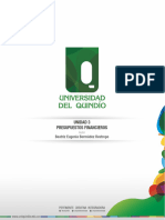 Unidad 3 Presupuestos Financieros: Beatriz Eugenia Bermúdez Restrepo