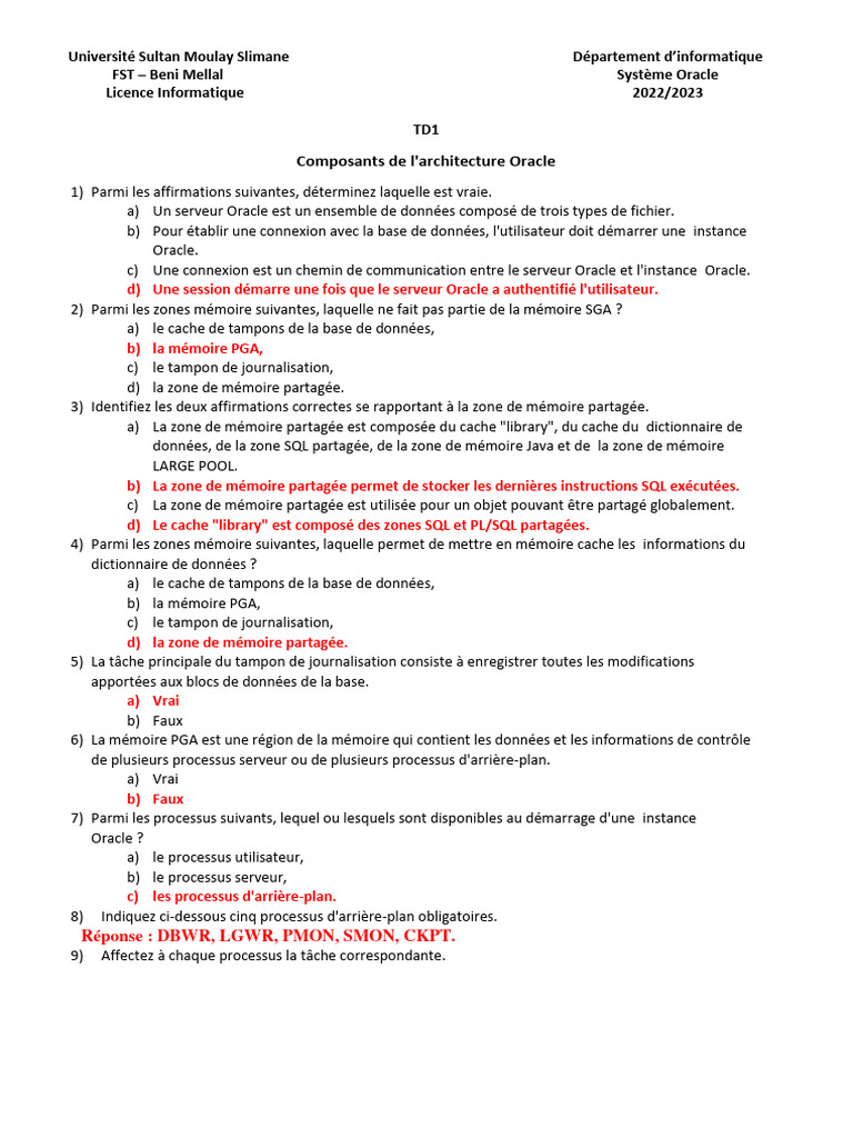 TD1 Solution | PDF