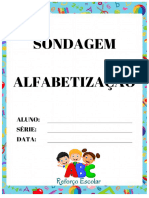 Coleção Reforço Escolar - Sondagem Alfabetização