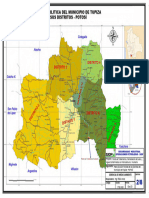 2-8 - Mapa División Politica Municipio de Tupiza y Distritos