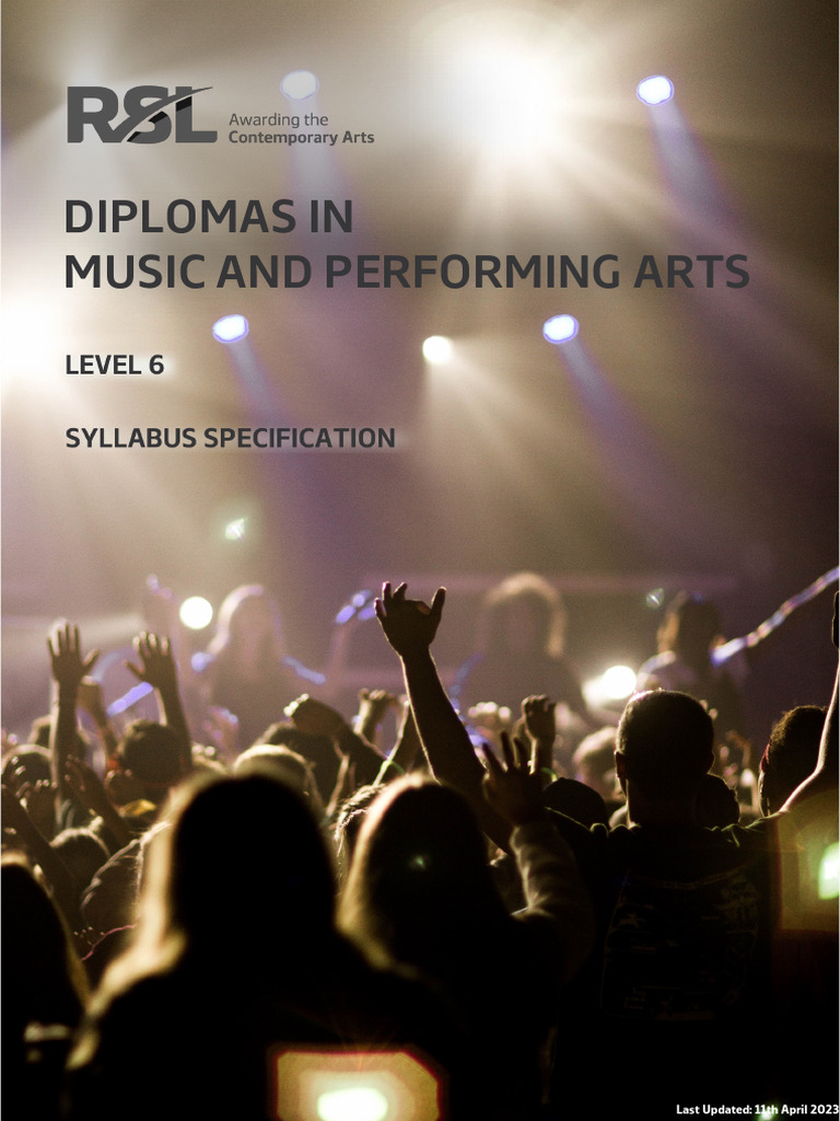 RSL Level 6 Diplomas in Music & Arts | PDF | Educational Assessment ...