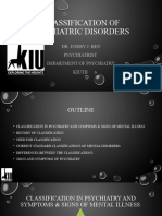 Classification of Psychiatric Disorders Kiuth