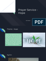 Prayer Service - Hope - Antonio D'Amico