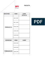 Horario Por Curso Examenes