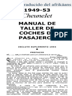 Cheuneiet: 1949-53 Manual de Taller de Coches de Pasajeros