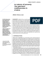 Henry Lee 2005 The Nature of Poverty in The Garrison Constituencies in Jamaica