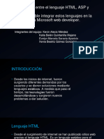 Diferencias Entre El Lenguaje HTML, ASP y XML