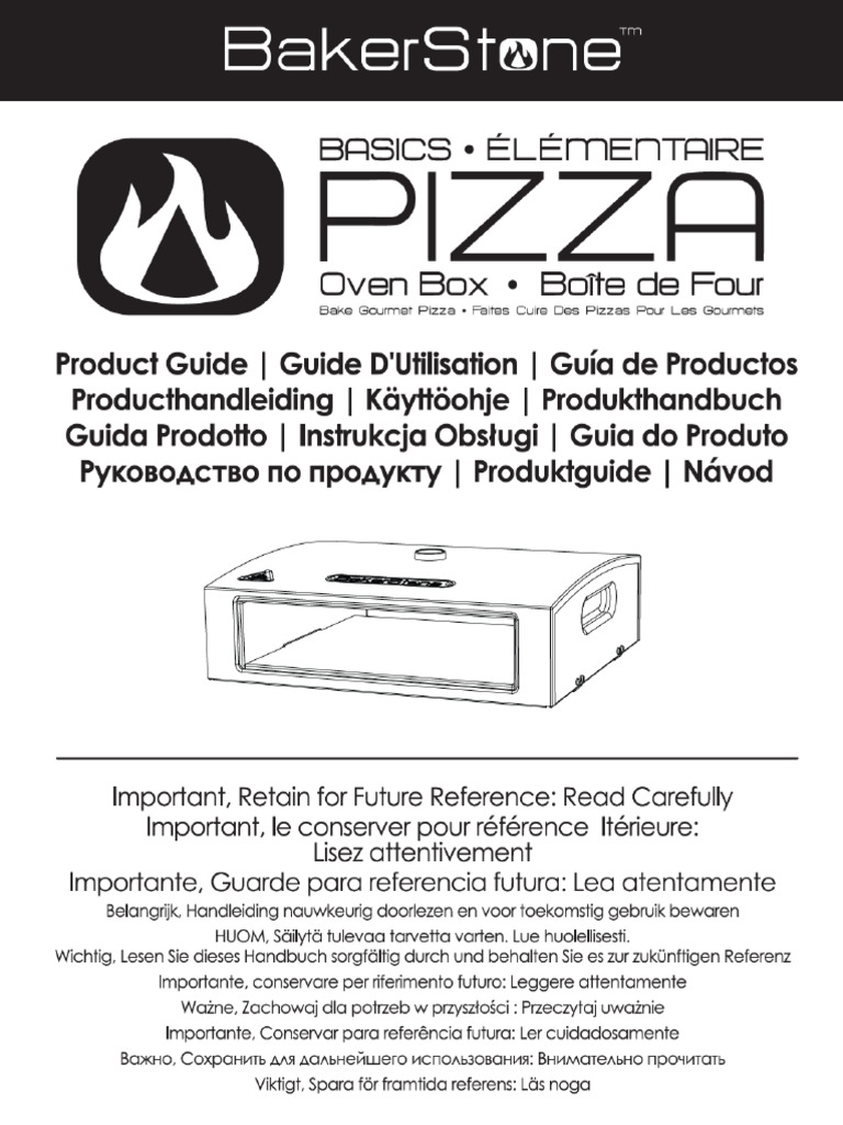 pizza oven manual PDF