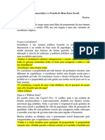 Socialismo Democrático e o Estado de Bem Estar Social