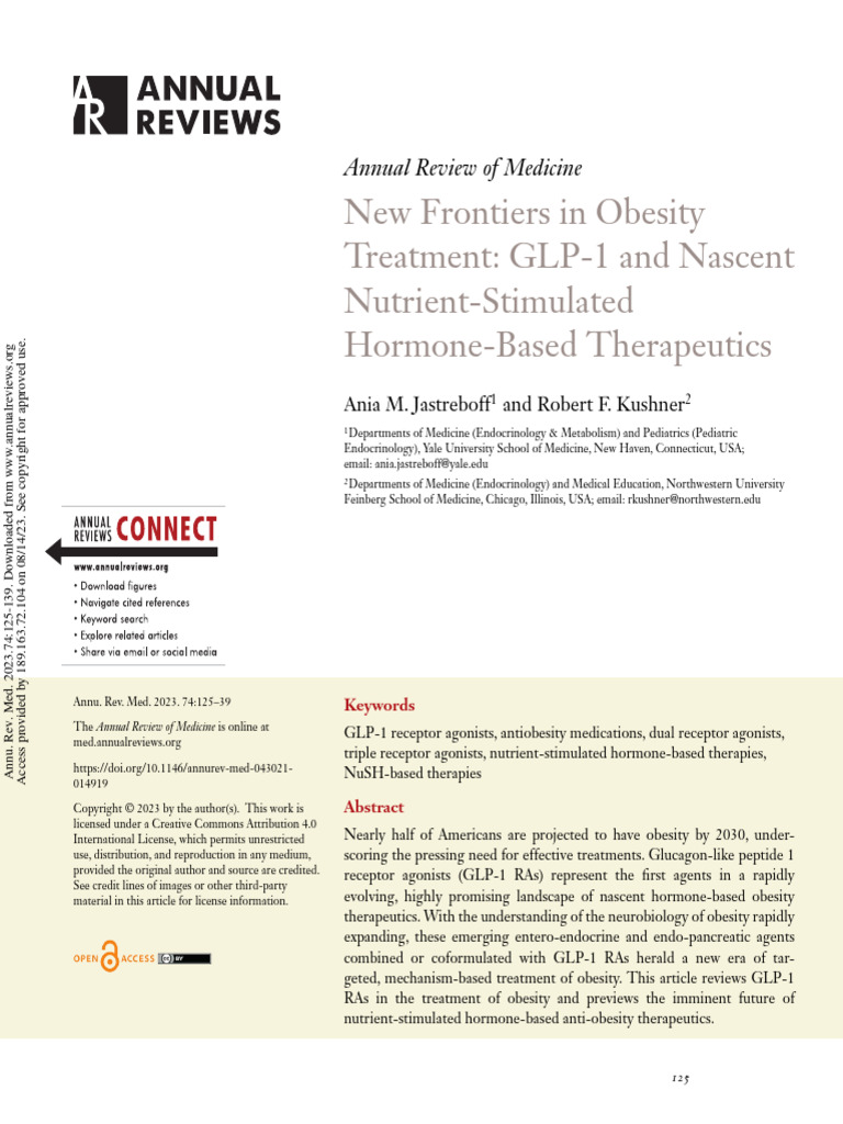GLP-1-based therapies for diabetes, obesity and beyond - Nature