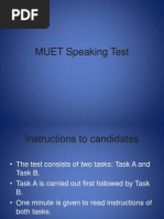 MUET Speaking Test