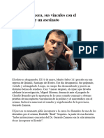 Gerardo Zamora, Sus Vínculos Con El Narcotráfico y Un Asesinato