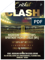Cricket Clash Brochure 2023