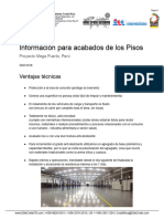 Acabados de Pisos - Proyecto Mega Puerto Peru