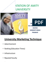Marketing and Student Perceptions of Amity University