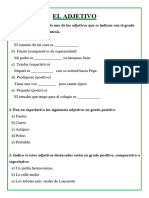 Adjetivos, Comparativos y Superlativos