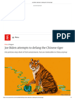 Joe Biden Attempts To Defang The Chinese Tiger