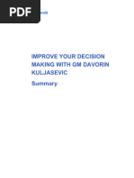 Improve Your Decision Making Summary