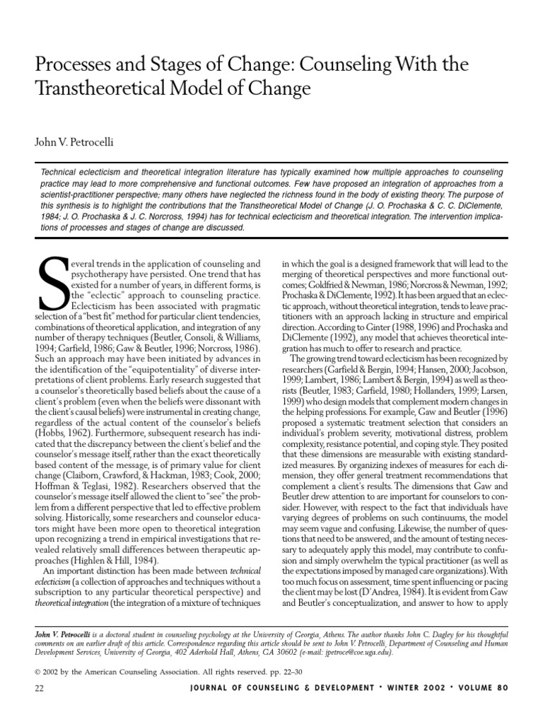  petrocelli 2002 processes and stages of change counseling with