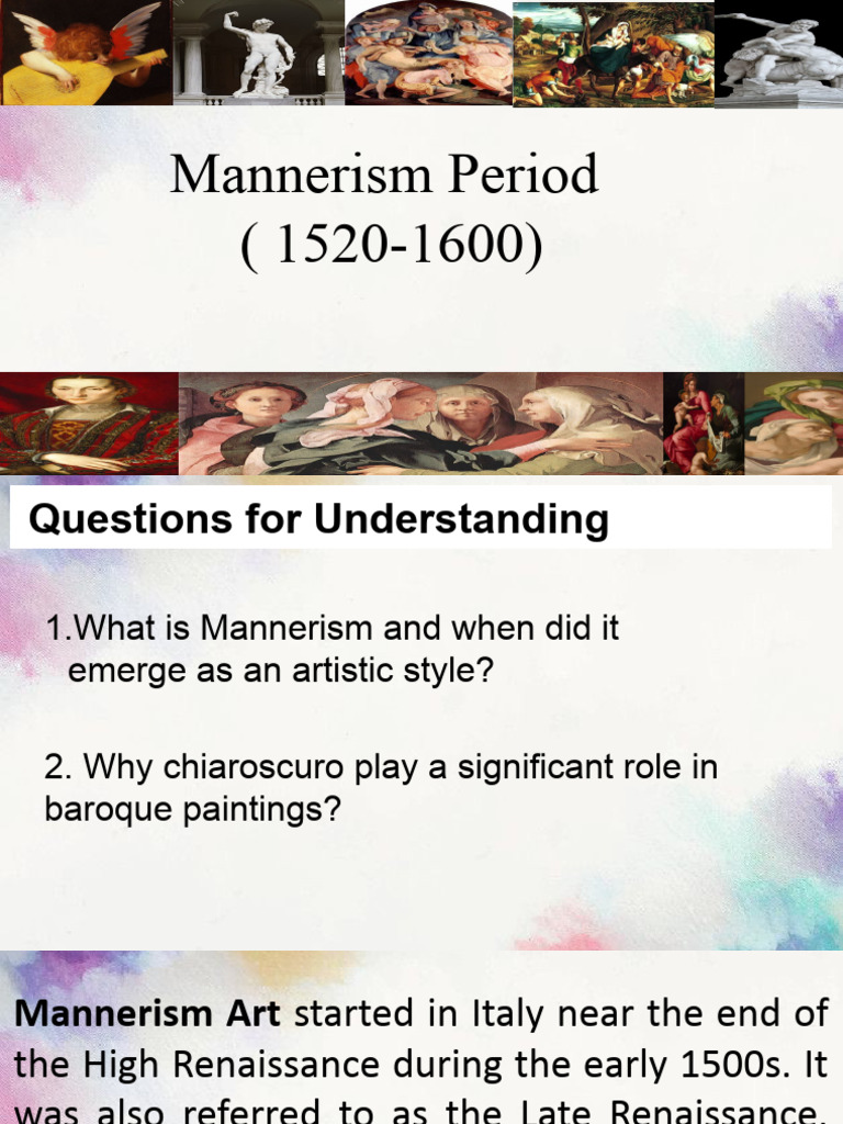 Mannerism: A Shift from Renaissance Art | PDF | Baroque | The Arts