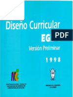Disen o Curricular EGB 1 - La Pampa 1998
