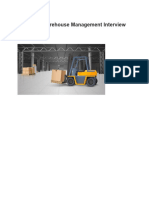 Extended Warehouse Management Interview Questions