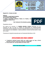 Cotización Claretiano Bachilleres 2023 Modificada