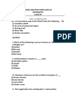 9 MODEL QESTION PAPER 2023 Geo