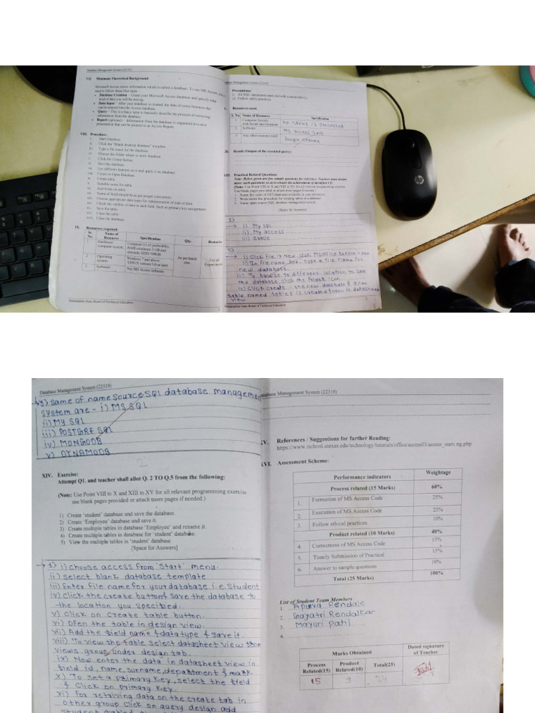 Database Management System Lab Manual Answer | PDF