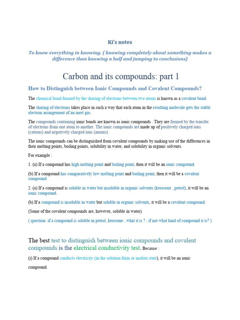 CARBON AND ITS COMPOUNDS NOTES PDF DOWNLOAD 2022 visual data 4