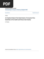 An Empirical Study of The Determinants of Consumer Price Sensitiv