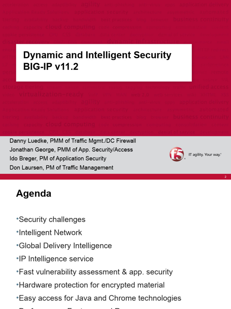 Field Call Dynamic and Intelligent Security BIG-IP v11.2 (Slides) | PDF ...
