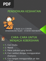 Pendidikan Kesihatan - t4 Penjagaan Kebersihan Diri