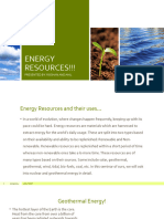 Energy Resources