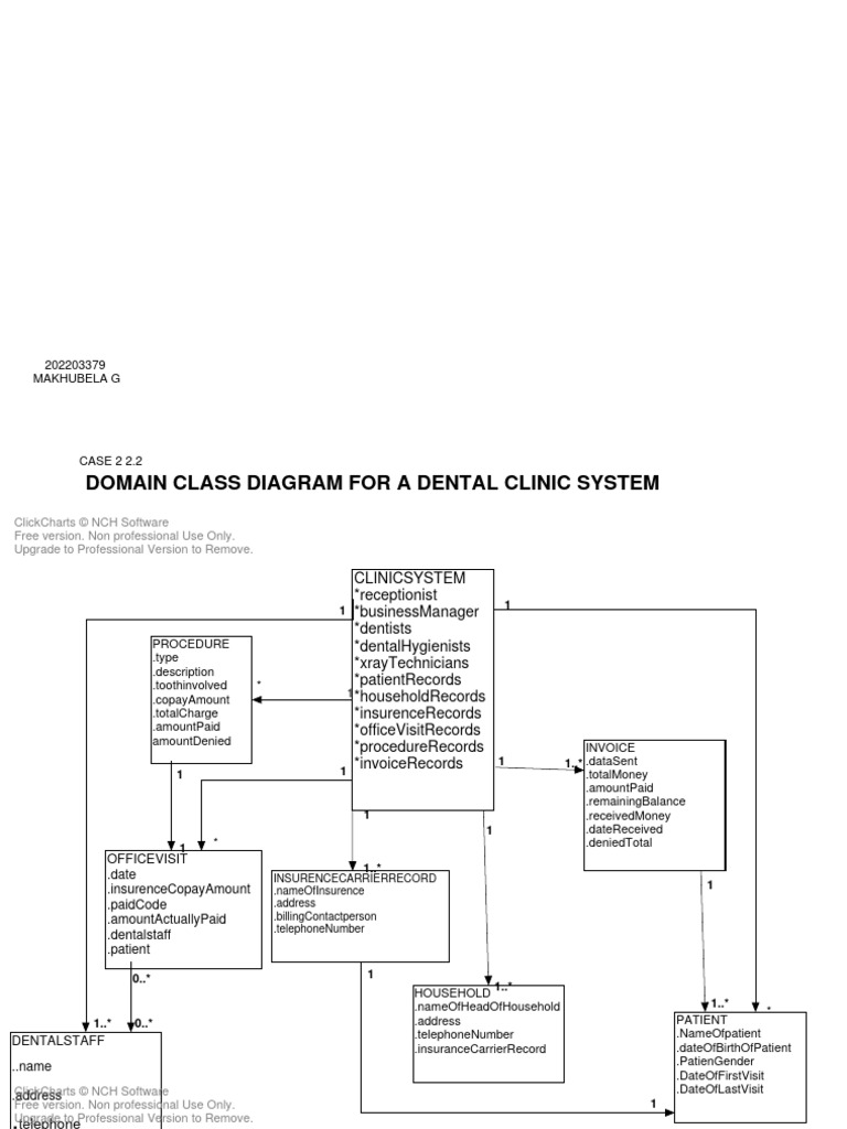 Case 2 2 2 Domain Class Diagram Pdf Health Care Health Sciences