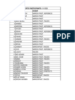 Sports Day Participants List 9 To 12