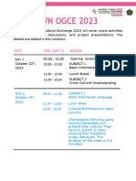 For Participants - Rundown OGCE 2023