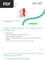 Session 1 B - Risk and Risk Management