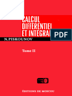 Piskunov - Calcul Differéntiel Et Intégral - Tome 2 - Mir