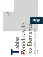 QUÍMICA - Tablas Periódicas de Los Elementos - Folleto - Prof. José M Elizondo