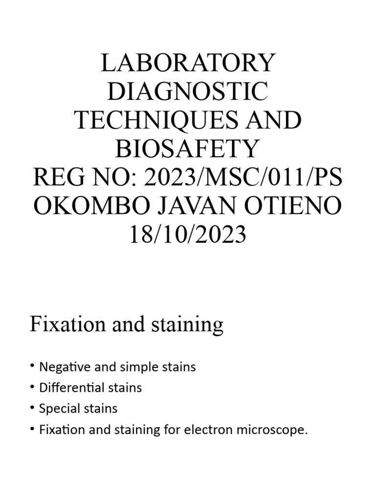 Fixation and Staining ppt1 PDF Staining Gram Positive Bacteria