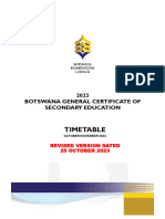 2023 Bgcse Timetable - Revised Version - 25.10.2023 Final - 01.11.2023
