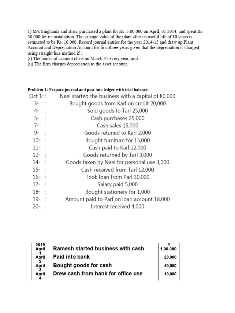 Accounting Journal PDF Depreciation Cash