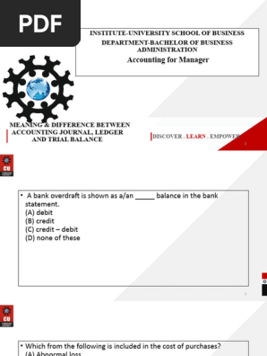 Accounting Journal and Ledger