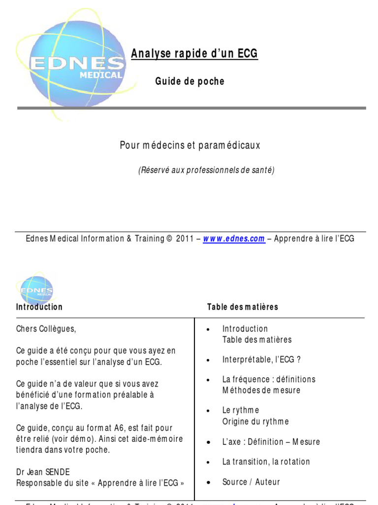 TD ECG L1S1, PDF, Électrocardiographie