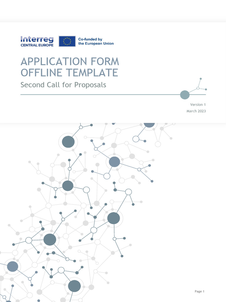 B. Interreg CE - Application Form - Call 2 - With Guidance | PDF ...