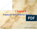 Chapter - 8 Employees Roles in Service Delivery
