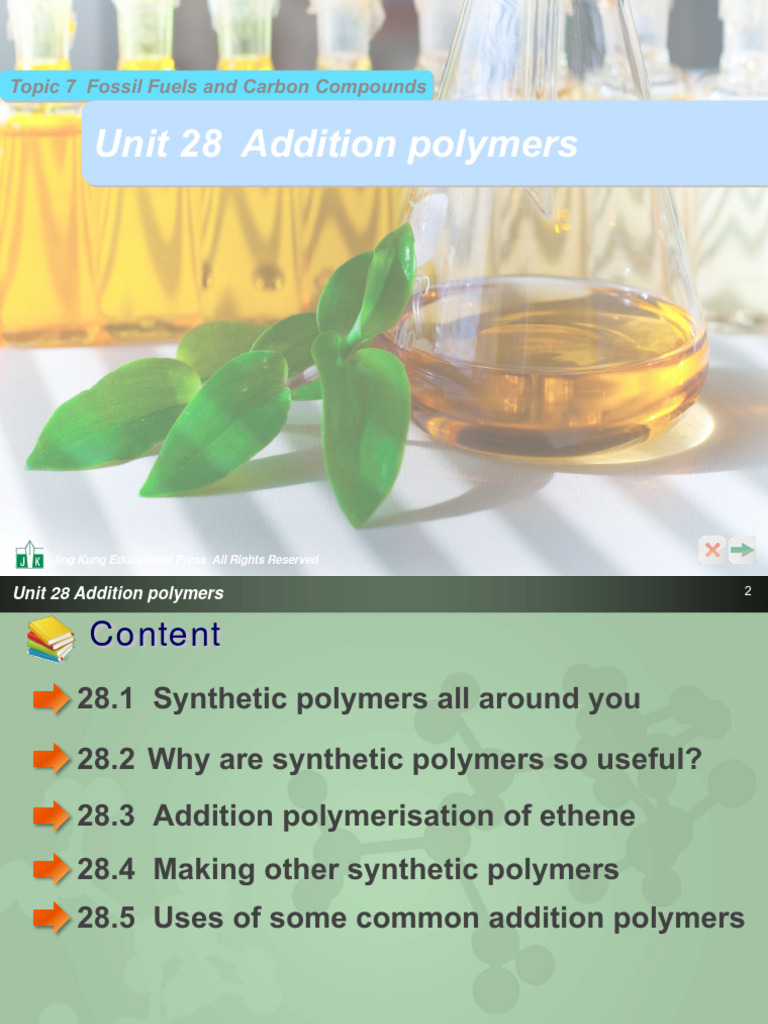 Addition polymer pdf polymers polymerization