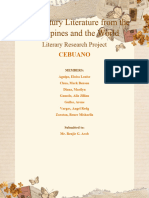 CEBUANO 21st Century Literature From The Philippines and The World